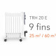 Olajradiátor, 2000 W fűtőtest 3 fokozattal - Trotec TRH 20 E 