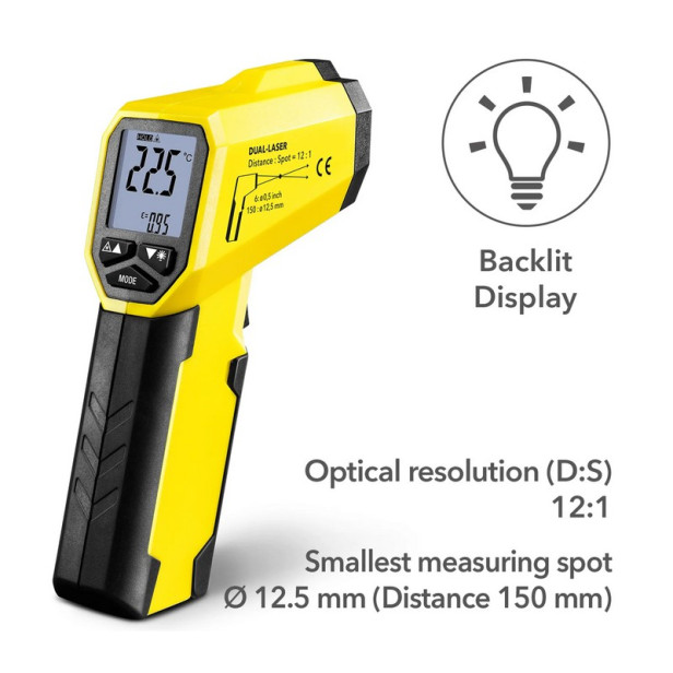 Pirométer, infravörös termométer - Trotec  - BP21