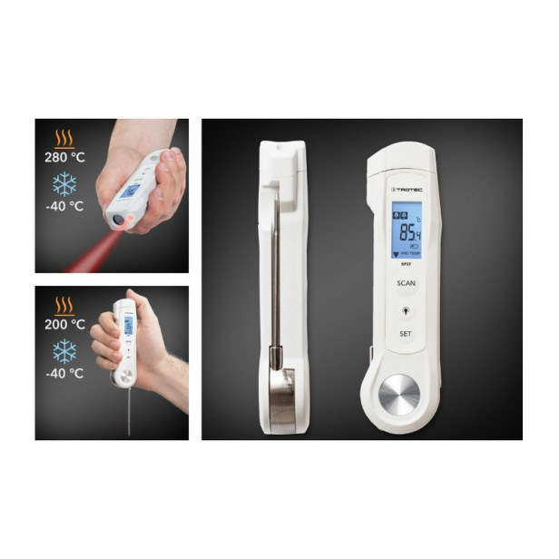 Infravörös élelmiszer beszúróhőmérő Trotec BP2F