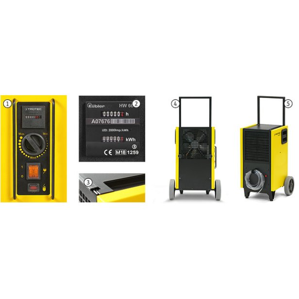 Ipari páramentesítő Trotec TTK 355 S - 70 l/nap 