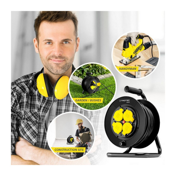 Professzionális, minőségi hosszabbító, kábeldob - 20 m / PVD1EU