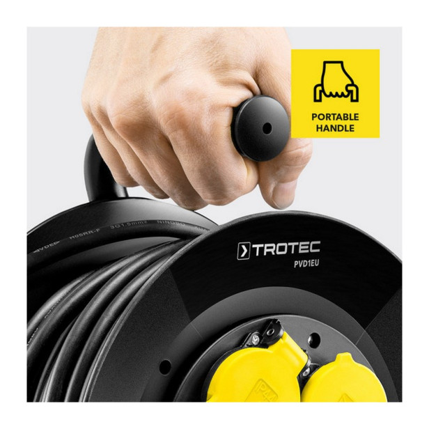 Professzionális, minőségi hosszabbító, kábeldob - 20 m / PVD1EU