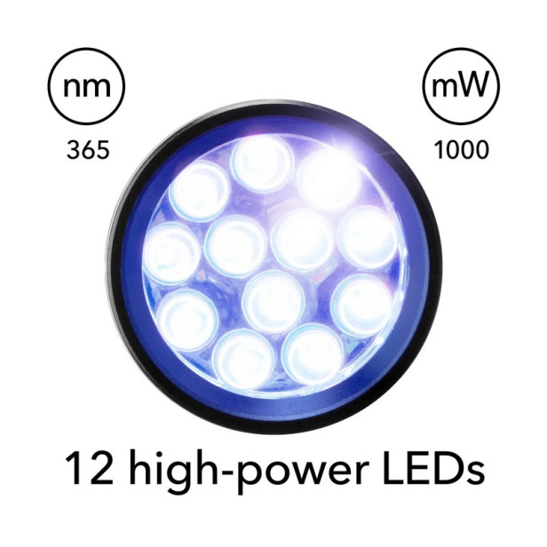 UV-LED zseblámpa, Trotec UV-Torchlight 6F