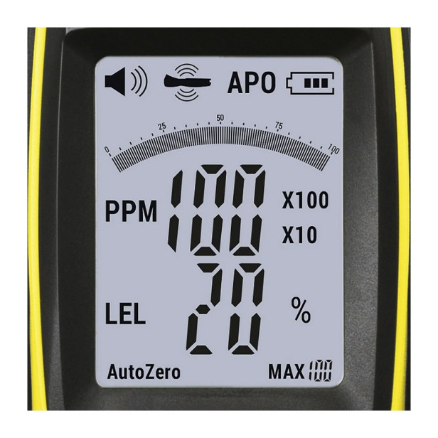 Gázdetektor LED kijelzővel - Trotec BG 40