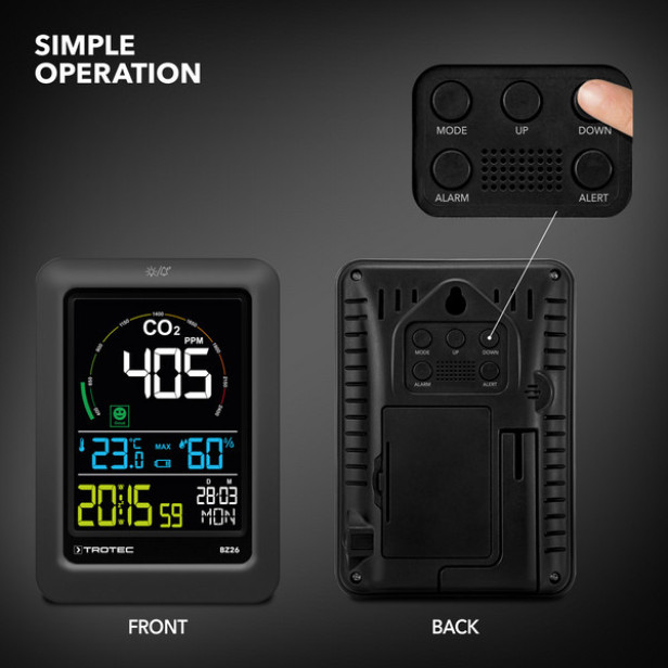Széndioxid (CO2) levegőminőség mérő Trotec BZ 26