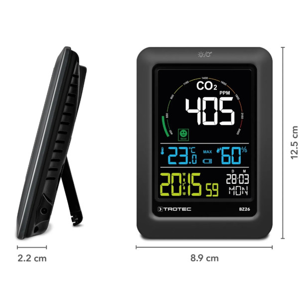 Széndioxid (CO2) levegőminőség mérő Trotec BZ 26