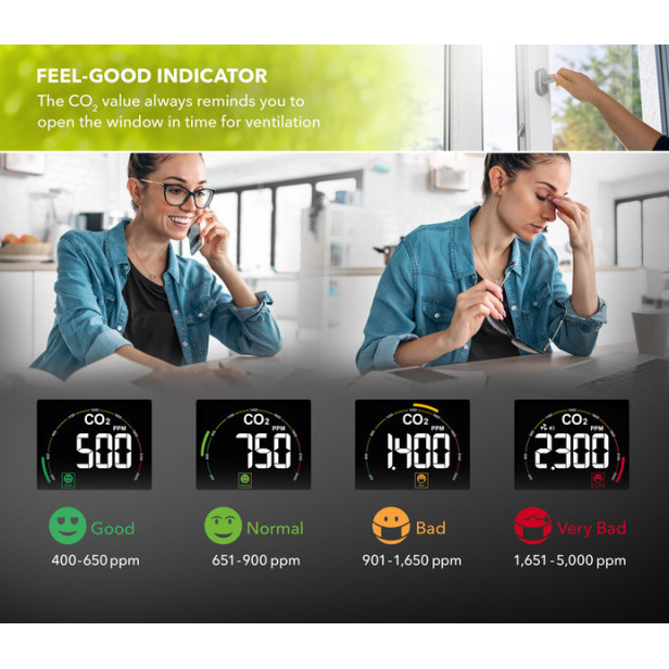 Széndioxid (CO2) levegőminőség mérő Trotec BZ 26