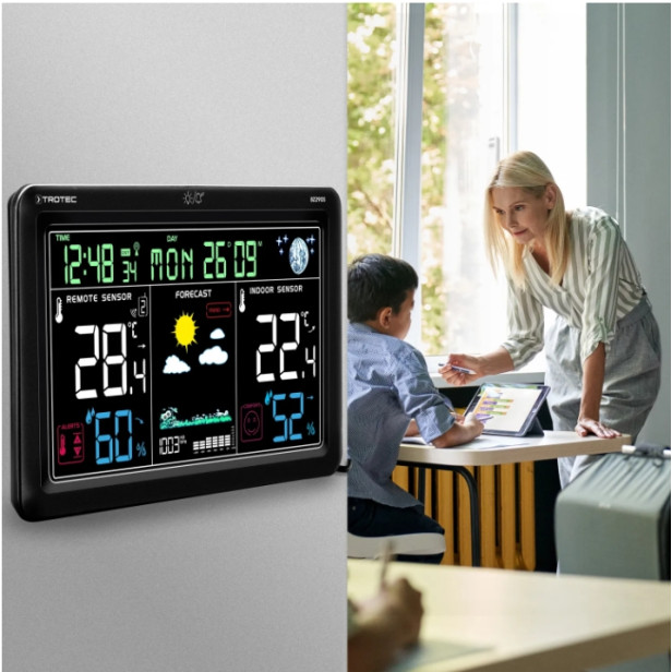 Időjárásállomás kültéri szenzorral Trotec BZ29 OS 