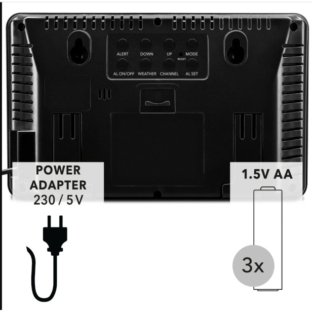 Időjárásállomás kültéri szenzorral Trotec BZ29 OS 