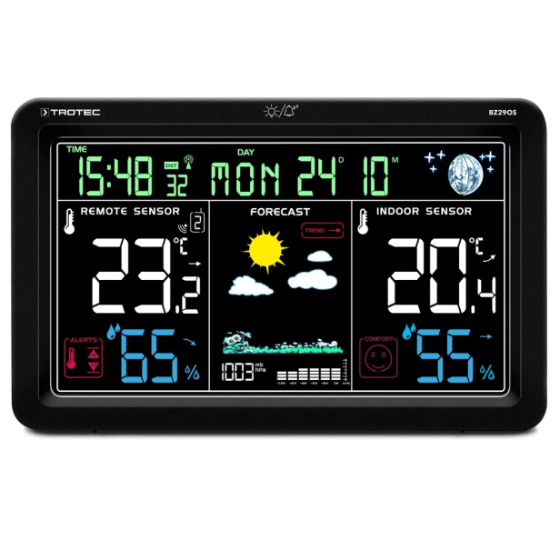 Időjárásállomás kültéri szenzorral Trotec BZ29 OS 