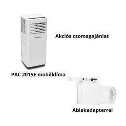 Mobil klíma PAC 2015 E ablakelvezetéssel akciós csomagban 