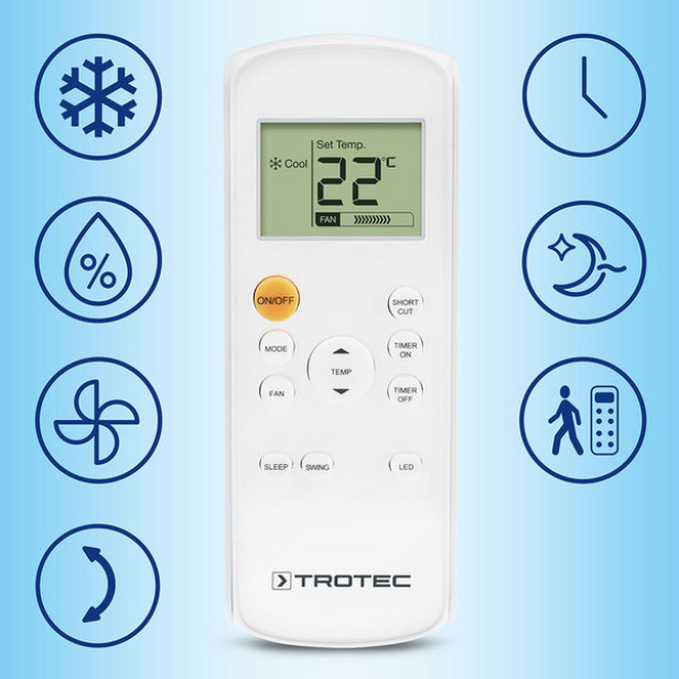 Mobil klíma PAC 3000 XA, 2,9 kW A+ energia hatékony kategória  B kategória