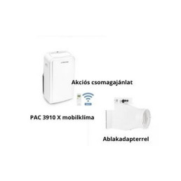 Mobil klíma PAC 3910 X ablakelvezetéssel akciós csomagban