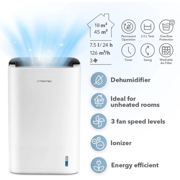Trotec TTR 50 E komfort adszorpciós párátlanító 
