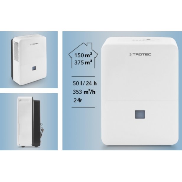 Csomagajánlat Trotec TTK 127 E párátlanító BZ05 Páramérővel 