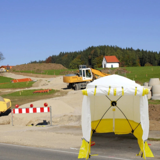 Lapos tetős munkasátor / szerelősátor - 300X300X215 cm méretben, Trotec  300 KE