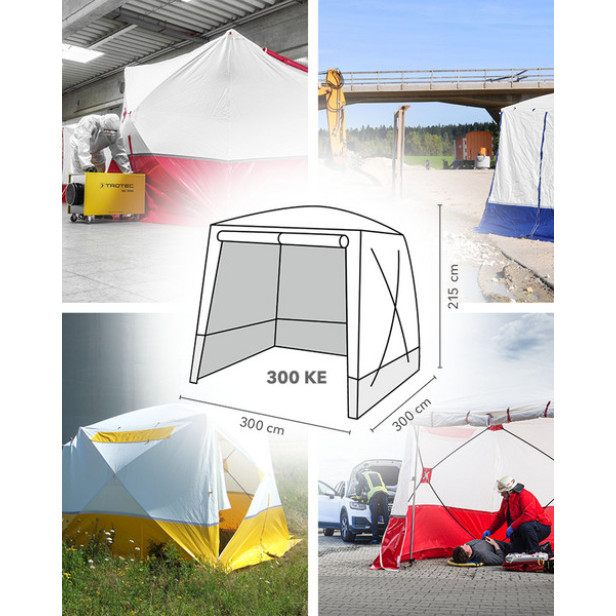 Lapos tetős munkasátor / szerelősátor - 300X300X215 cm méretben, Trotec  300 KE