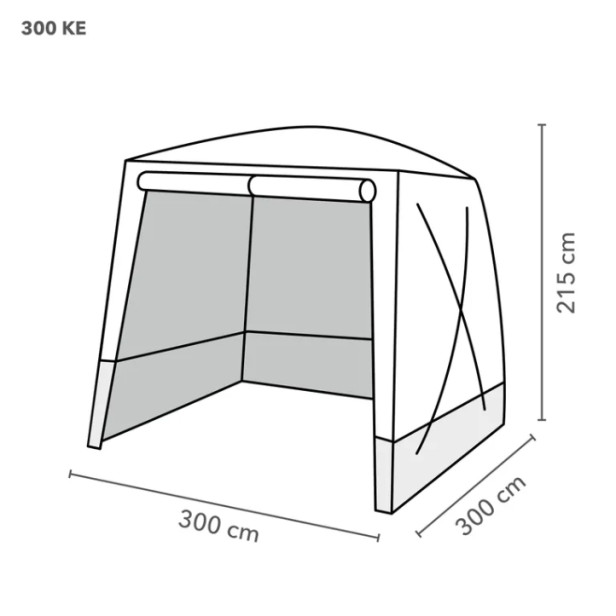 Lapos tetős munkasátor / szerelősátor - 300X300X215 cm méretben, Trotec  300 KE