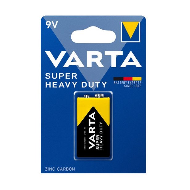 VARTA SUPER HEAVY DUTY 9 V-os/ E/ 6F22 elem BL1 (1db-os) - 2022