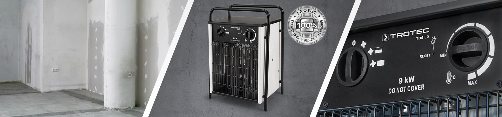 TDS 50 elektromos fűtőventilátor