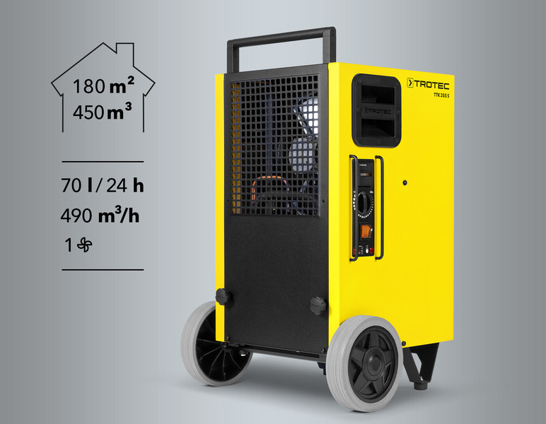 TTK 355 S ipari szárító adatai