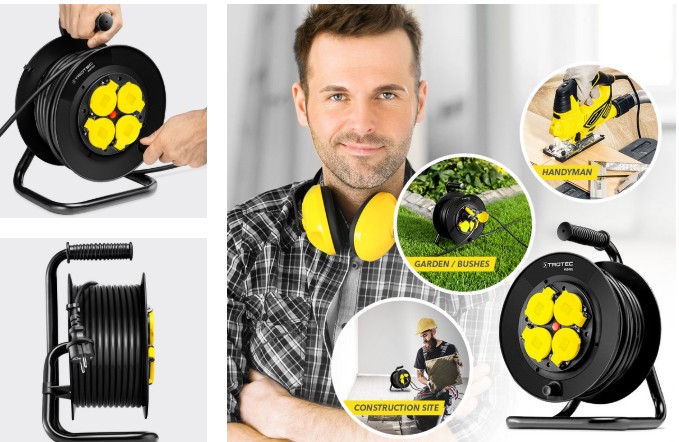 PVD1EU hosszabbítókábel, dob