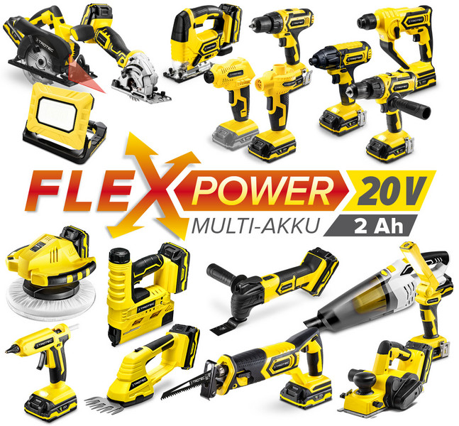 Trotec Flexpower 20 V multiakku sorozat