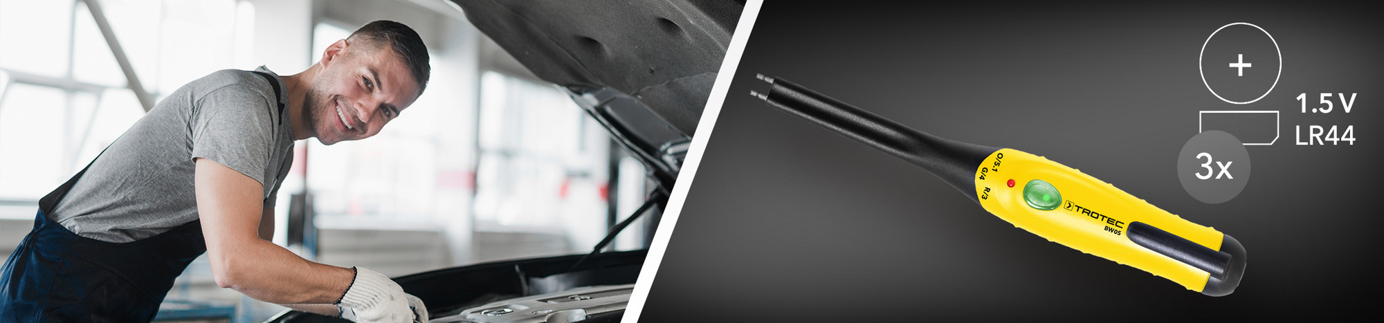 Fékfolyadék tesztelő mérőműszer Trotec BW05