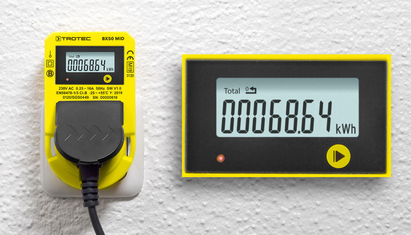 BX50 MID Energiafogyasztásmérő nagy kijelzővel