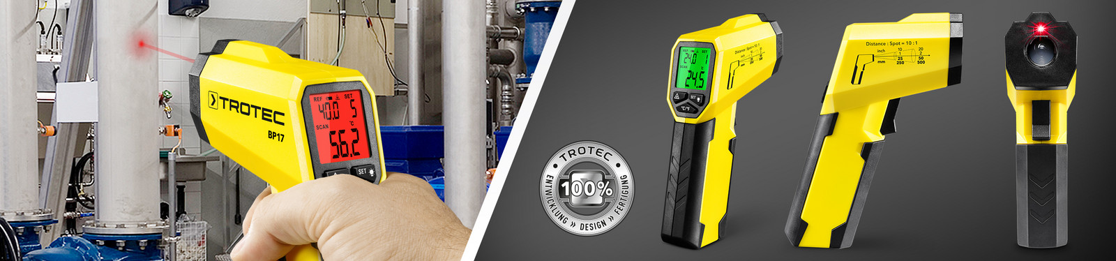 Pirométer, infravörös hőmérő BP17