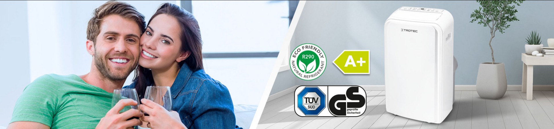 Pac 3000 XA+mobilklíma kényelmi funkciók sokaságával