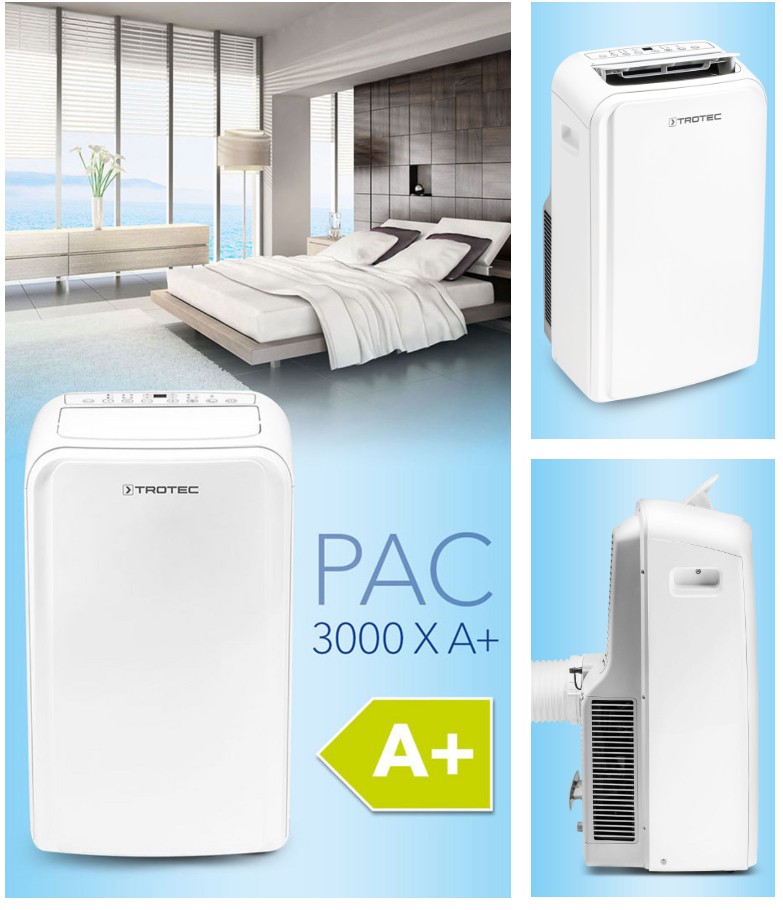 Pac 3000 XA+mobilklíma felhasználási területei