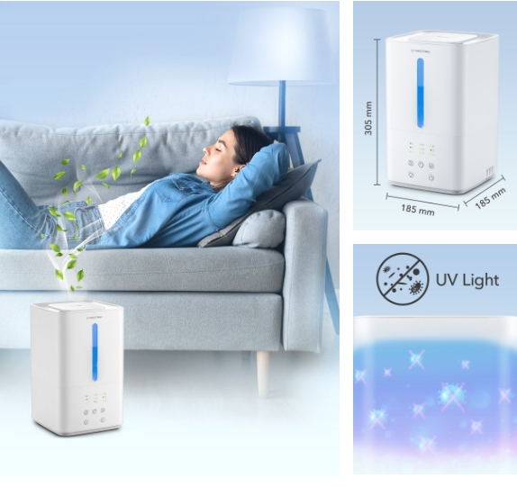 Ultrahangos párásító B 3 E fehér színben