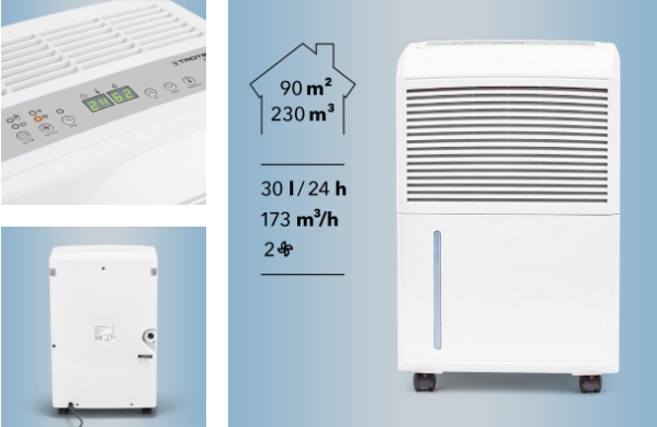 Trotec TTK 90 E  páramentesítő adatai